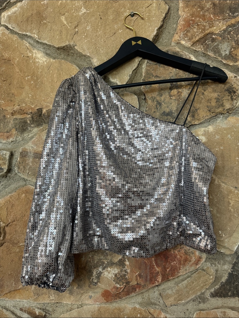 Alice + Olivia sequin top